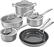 ZWILLING Spirit Energy + 10-pc Stainless Steel Ceramic Nonstick Cookware Set