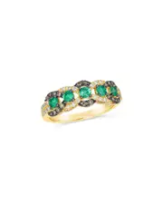 Le Vian Balance 14K 0.68 ct. tw. Diamond & Emerald Half-Eternity Ring