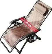 Zero Gravity Lounge Chair, Outdoor Zero Gravity Lounge Chair Pe Rattan Patio Recliner Chairs Beach Pool Lawn Camping Indoor Office Deck Lounger Chair Lounge Chair (Color : Rattan Reclining)