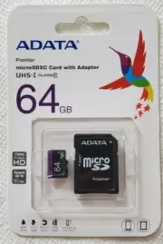 Adata Premier MicroSDXC Card With Adapter 64gb UHS-I class 10