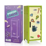 YOBRO Mini Iron Lockers, Girl Talk Locker with Lock, Functional Safe Box Lock
