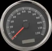 DS 5in MPH Black Face Programmable Speedo for Softail Springer 04-08