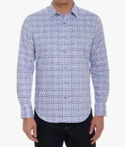 $198Robert Graham Men's Rg Battleship Woven Shirt (Size M)