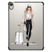 iPad Air 11-inch (M2/M3) iPad Impact Case Travel Girl iPad Case