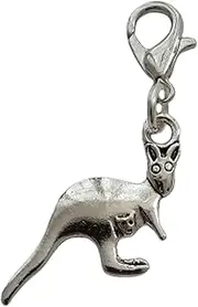 [WYGUYO] 3pcs Kangaroo Charms, Cute Kangaroo Clip on Charm Zipper Pull, DIY Jewelry
