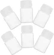 NOLITOY 6Pcs Laboratory Sample Bottles High Temperature Resistant Transparent Storage Containers for Chemical and Liquid Experiments Light Avoidance Design Material