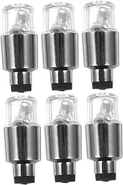 Mikinona 6pcs Colorful LED Valve Stem Caps for Lights Motion Activated Wheel Lights Durable Tire Decoration for Unique and Eye Catching Aesthetic Appeal