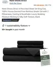 Hotel Sheets Direct 4 Piece Bed Sheet Set King Size, 100% Viscose Black