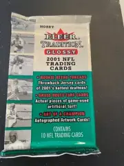 2001 Fleer Tradition Glossy Football Unopened Hobby Pack BREES/VICK RC?