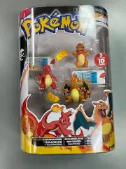 Pokémon Evolution 3-Pack Tomy Charmander, Charmeleon, Charizard Figure #sc-106