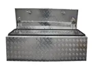 1200x600x500mm Checker Plate Chest Top Open Aluminium Tool Box
