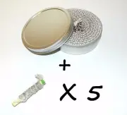 2-Hour Emergency Outdoor Survival Buddy Burner + 5 X Fire Tinder Buddy Match