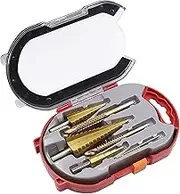 Metric Step Drills, Titanium Coated Step Drill Bits, Step Drill Bit Set, Serrated Drill Bits, Electric Drill Bits, Step Drill for Wood, Step Drill for Metal, Efficient Drill Bits, Drill Bit Set