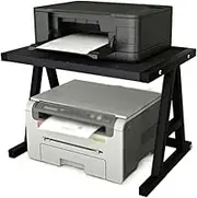 Printer Stand Printer Holder Printer Shelf Wood Printer Stand Desktop Printer Shelf Multifunction Printer Desk Metal Frame Office Bedroom Fax Machine Scanning Printer Rack Printer Shelves (Color : Bl