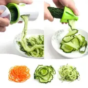 Handheld Spiralizer Vegetable Slicer Multifunctional Veggie Spiral Cutter wexZV
