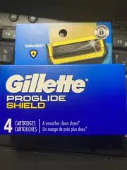 GILLETTE PROGLIDE RAZOR BLADE REFILLS, 4 CARTRIDGES