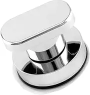 IREES Powerful Suction Cup Handle, Strong Suction Pulls Fridge Handle Drawer Cupboard Cabinet Door Glass Portable Mobility Handle Knobs, Silver, ABS, 6.5 cm x 6.5 cm x 5 cm
