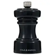 Cole & Mason Hoxton Black Gloss Salt Mill Grinder 104mm