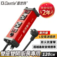 在飛比找蝦皮商城優惠-【官方總代理】Castle 蓋世特 3孔2座 廚房專用 鋁合