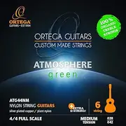 ORTEGA Atmosphere Green Series Guitar Strings Organic Nylon Treble - Medium + Extra D String (ATG44NM)