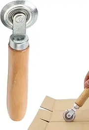 Screen Spline Tool,Screen Door Wheels with Wood Handle - Rustproof Waterproof Door Hardware for Patio RV Car Hollow Board KT Board Coated Paper Construction
