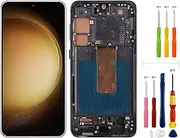 SwarKing TFT Digital Display Replacement Compatible with Samsung Galaxy S23 Plus (No Fingerprint) LCD Display Touch Screen Digitizer Assembly with Repair Tool