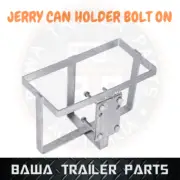 JERRY CAN HOLDER WITH BOLT ON BRACKET GALVANIZED ! PERFECT FOR TRAILER