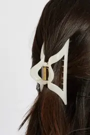 White Triangle Claw Clips