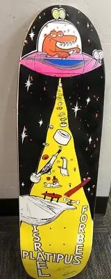 Rare Platypus Platipus Skateboards Zarosh 90's Shape Felt Graphic Limited