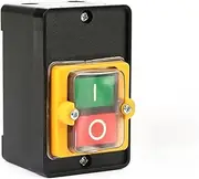 ElgnAura Push Button Motor Start Stop Switch Weatherproof ON/Off Switch with dust Protection Enclosure for AC 220 / 380V Applications