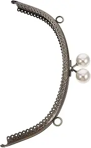 NAMOARLY Handmade Bag Making 20.5cm Curved Purse Frame Decor Metal Lock for Craft