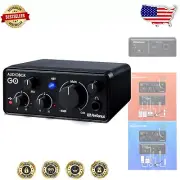 Professional USB-C Audio Interface with 24-Bit Quality and Software Bundle