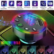 Car FM Transmitter Radio MP3 Hands-free Adapter Fast 2 USB Charger for Bluetooth