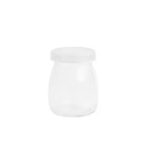 布丁瓶玻璃帶蓋耐高溫布丁杯酸奶瓶果凍瓶慕斯瓶烘焙牛奶杯6只裝