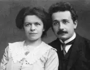 Albert Einstein and his wife Mileva Maric Photograph Print 11"x14"