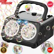 Automatic Bubble Machines Upgrade Bubble Blower 2 Fan 20000+ Bubble Per Minute