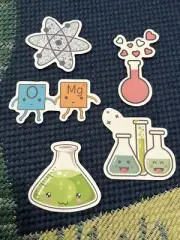 Science Sticker Bundle - Comes With 5 Stickers - Option 2