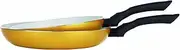 BRATmaxx 04431 Ceramic Coated Pan Set | Frying Pan | Induction Compatible