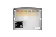 Colourhide A4 Zip-It Expanding File Cover Organiser w Pen Holder Loop Clear