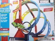 Hot Wheels Track Builder Unlimited Corkscrew Twist Kit 12 Piece Set Car Included