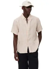 [Les Deux] Kris Linen Short Sleeve Shirt in Ivory