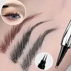 Waterproof Silver Eyebrow Pen Ultra-fine Silkworm Brow Pen Eye Makeup