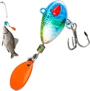 Fishing Baits | Bass Fishing Lures,Outdoor Sports Accessory Vibration Bait for Trout Perch Shore Streams Lake Saltwater Boat Enthusiasts Nighttime Camping