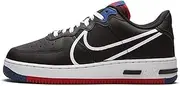 [Nike] Mens Air Force 1 Low React Black/Gym Red-Gym Blue-White Ct1020 001 - Size 9.5