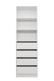 Malmo Three Shelf/Four Drawer Walk In Wardrobe - Classic