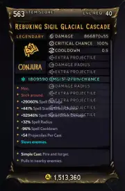 PC Xbox PS | Tiny Tina's Wonderlands | MODDED Glacial Cascade Spell
