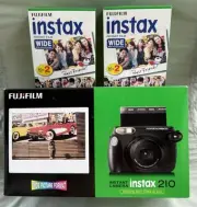 Brand New Fujifilm Instax Wide 210 Instant Film Camera w/ 2 Packs Film - NOS