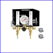 Reliable Brass Dual Output Argon Flow Meter 0-60CFH for MIG and TIG Welders