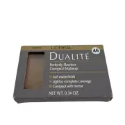 L'Oreal Dualite Perfectly Flawless Compact Makeup Face Powder NATURAL Shade NOS