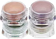 TEHAUX Epoxy Resin Pigment 4 Pcs Solid Pearlescent Nail Art Pigment for DIY Crafts Art Projects
